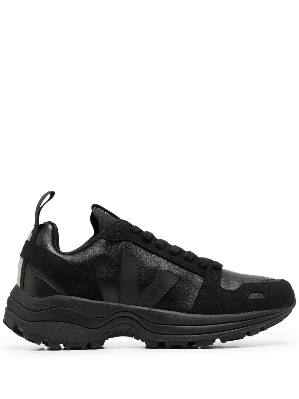 RICK OWENS LOGO-PATCH LOW-TOP SNEAKERS