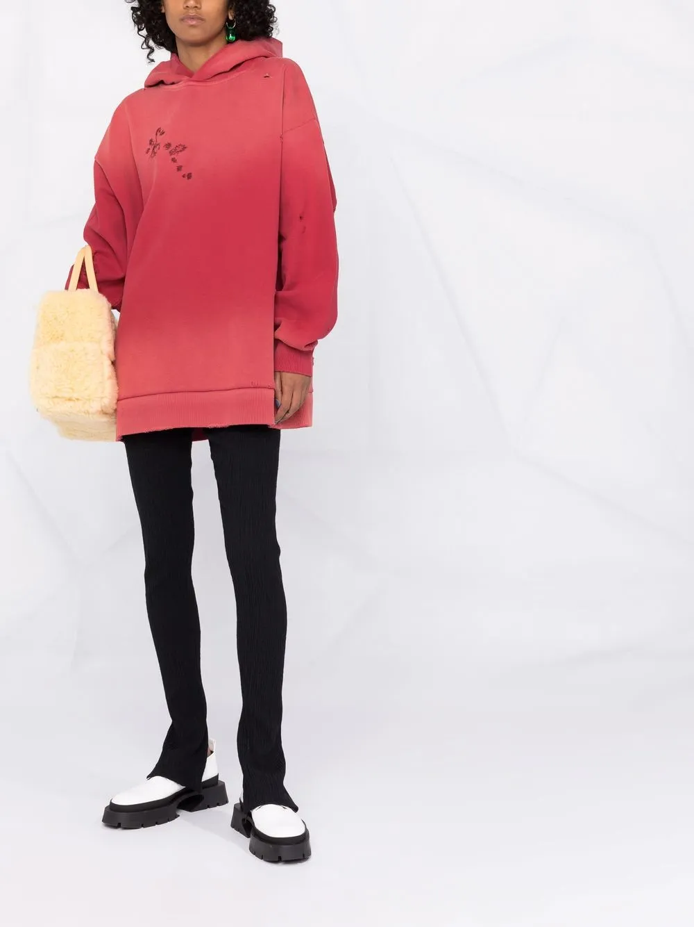 фото Acne studios худи с прорезями