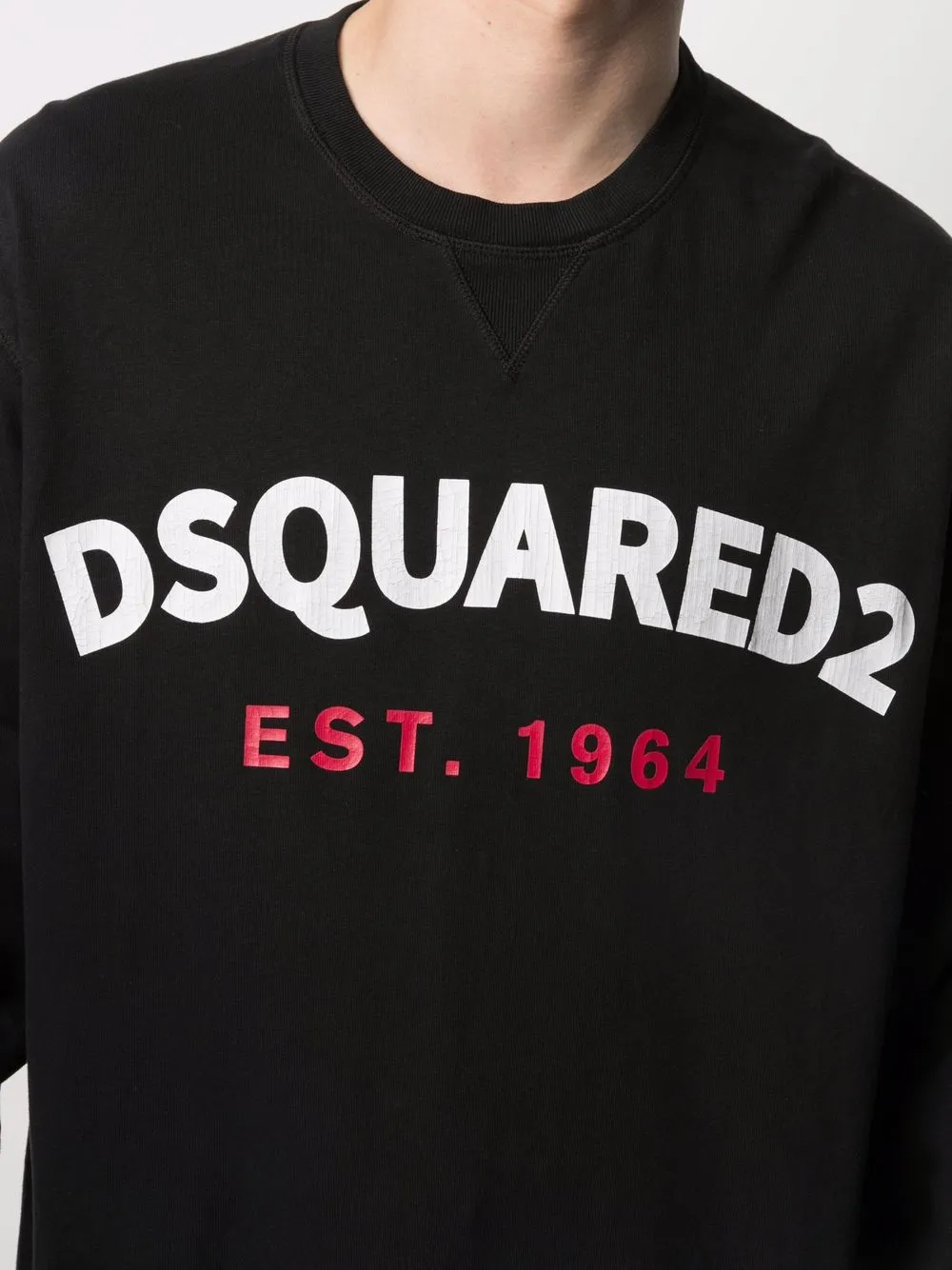 фото Dsquared2 толстовка с круглым вырезом и логотипом