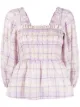 Imagem 1 de GANNI Blusa mangas balão com estampa xadrez