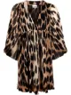 Image 1 of GANNI leopard print minidress