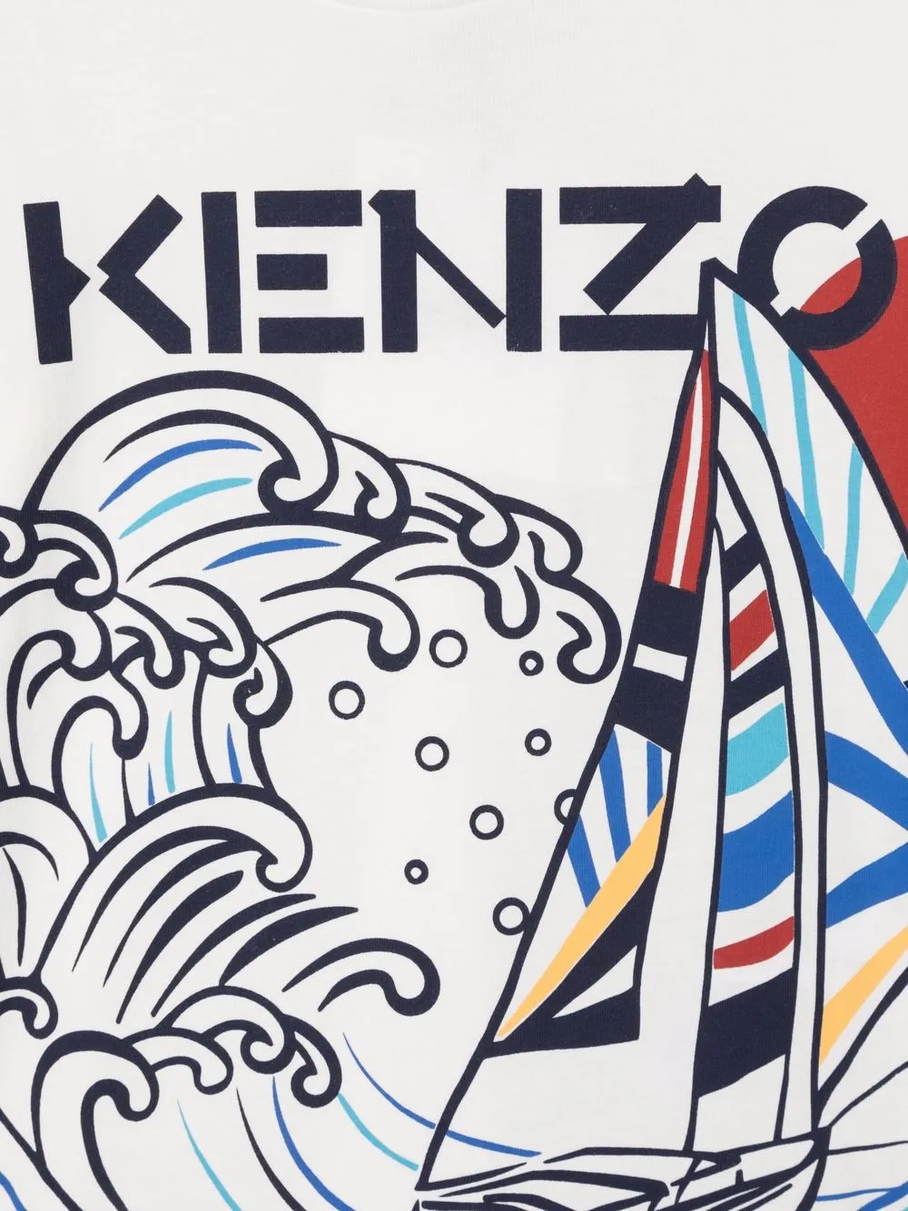 фото Kenzo kids футболка с графичным принтом