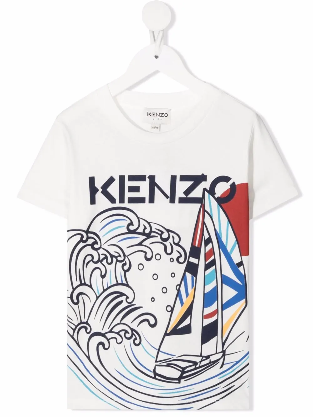 фото Kenzo kids футболка с графичным принтом