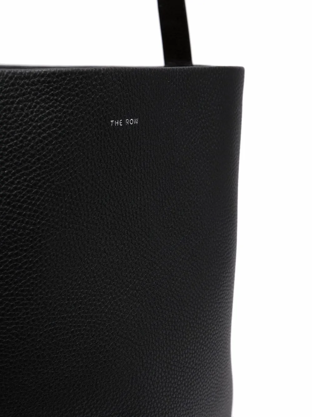 The Row Leren bucket shopper Zwart