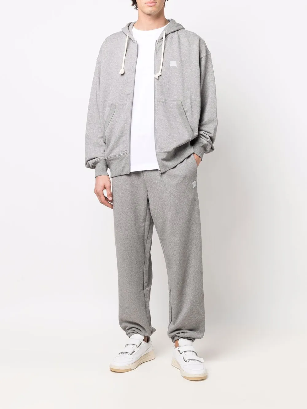 Acne Studios - Cotton sweatpants - Light Grey Melange