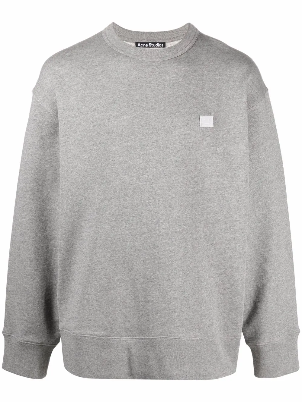 Acne Studios face patch Crew Neck Sweatshirt Farfetch