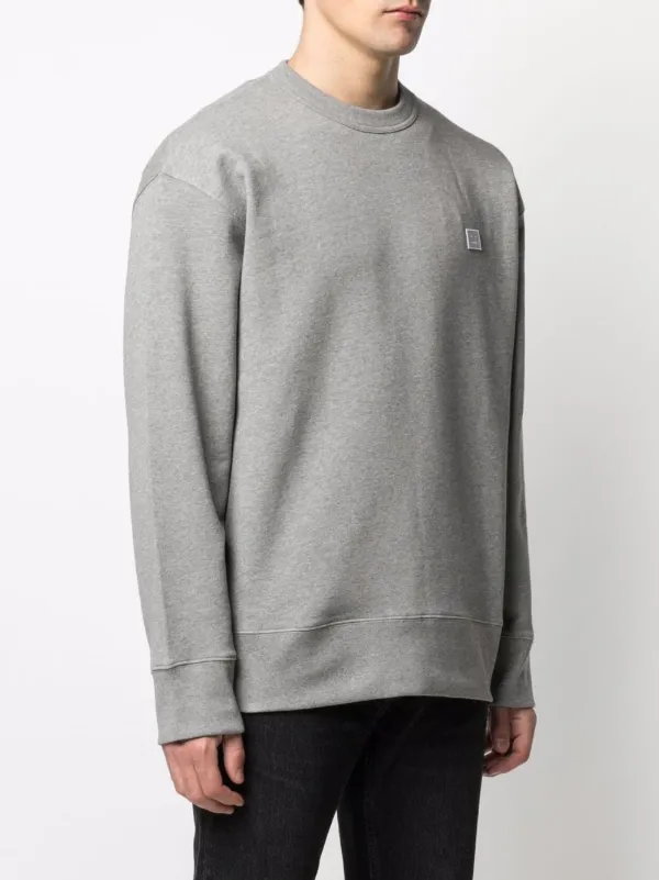 Acne Studios face-patch Crew Neck Sweatshirt - Farfetch