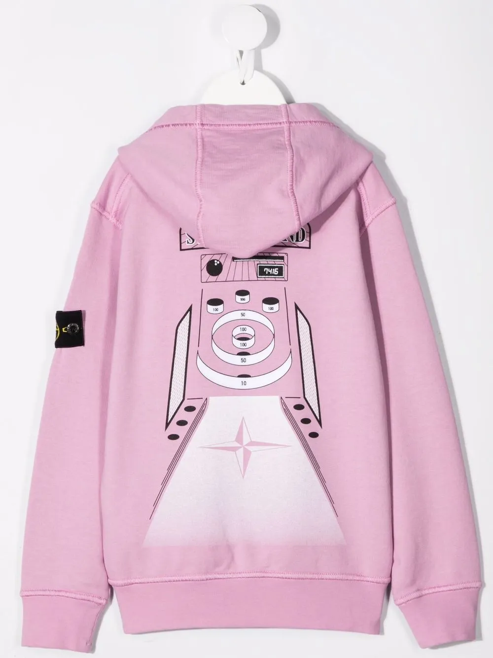 фото Stone island junior худи с графичным принтом