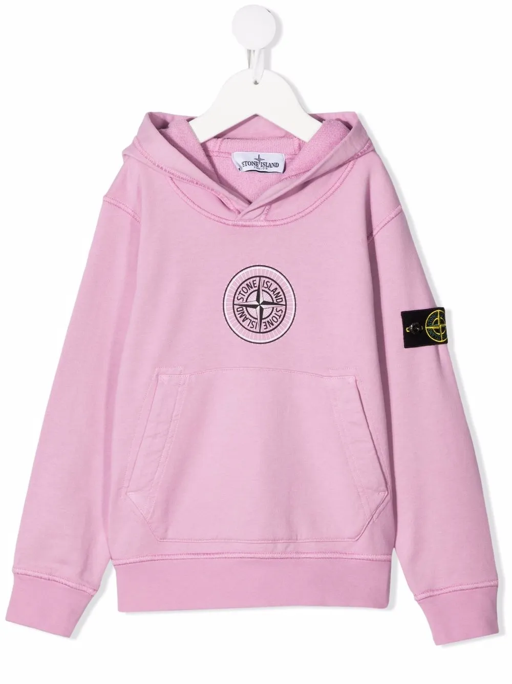 фото Stone island junior худи с графичным принтом
