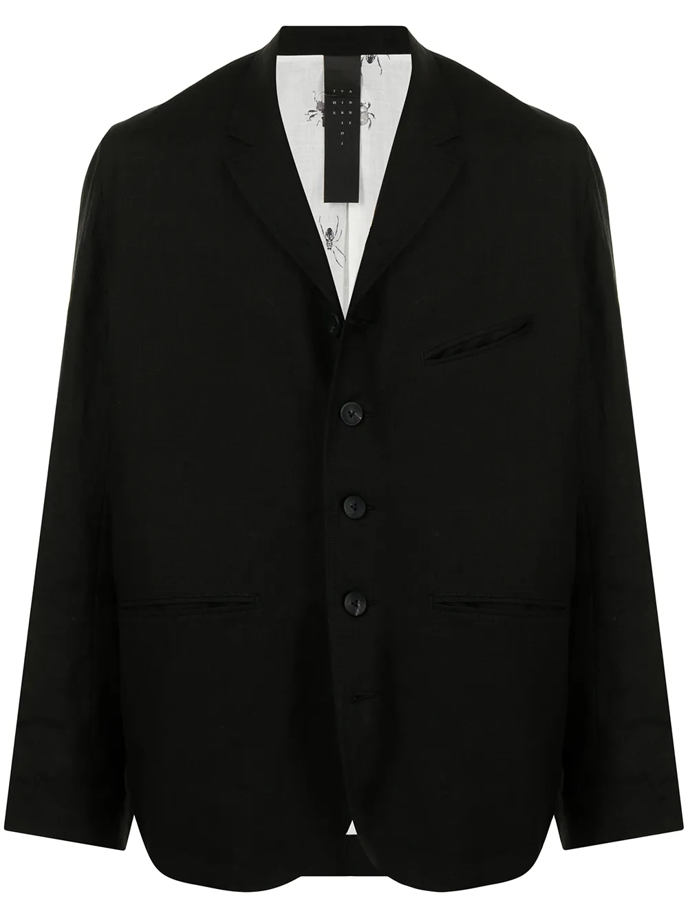 The Viridi-Anne linen broad jacket