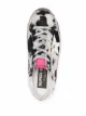 Golden Goose cow-print logo-patch leather sneakers