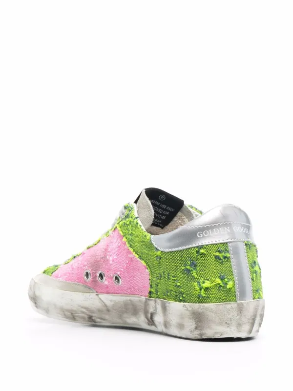 golden goose pink and green