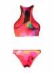 Image 2 of The Attico abstract print bikini set
