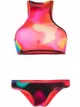 Image 1 of The Attico abstract print bikini set
