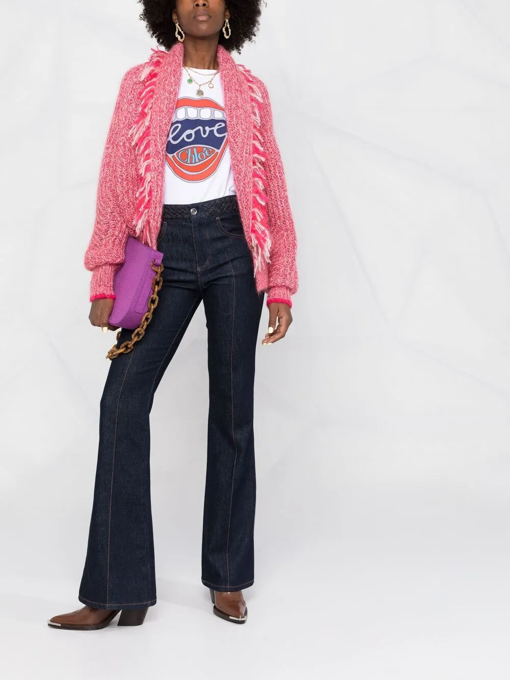 Forte Forte Intarsia vest - Roze