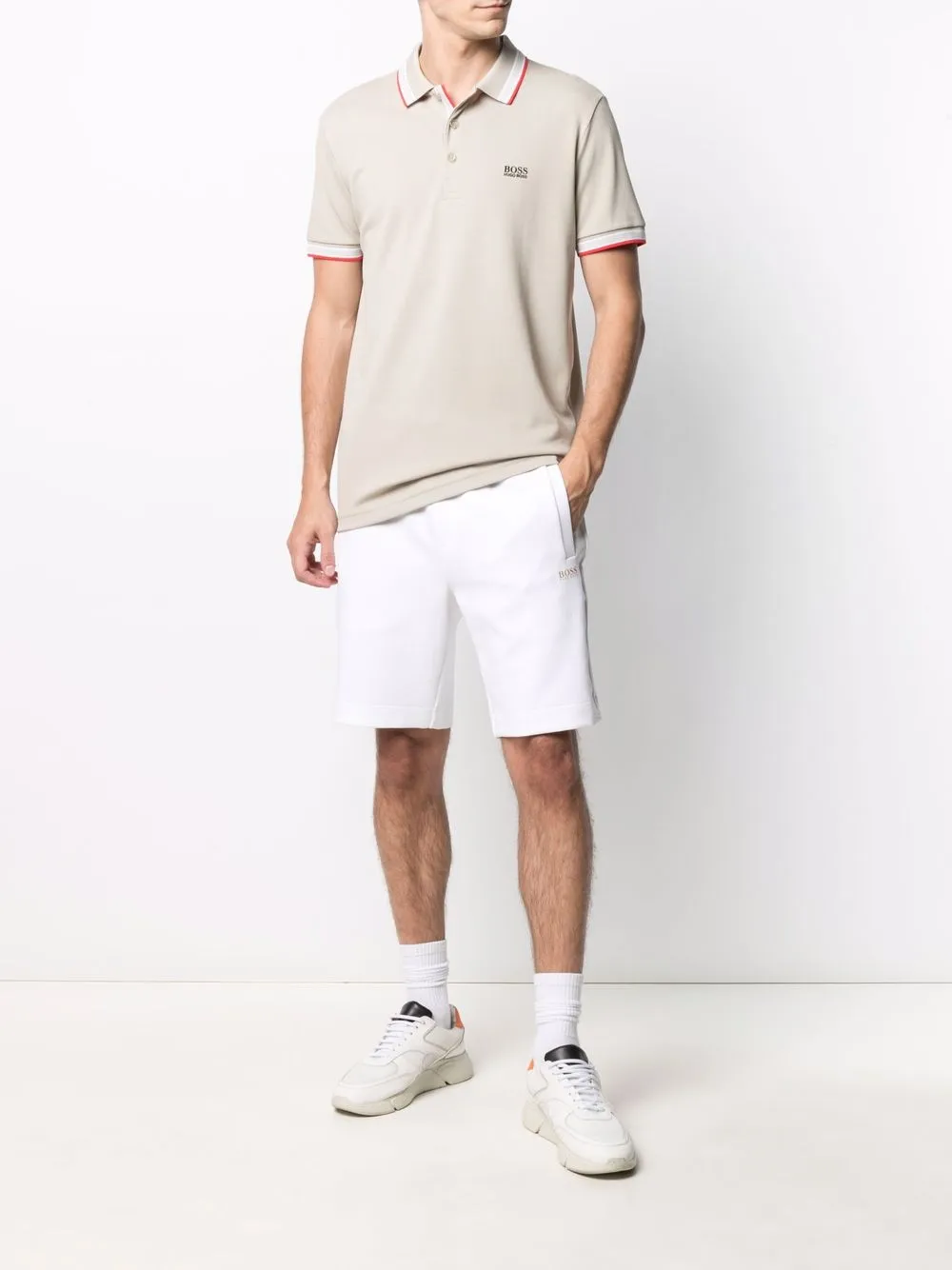 фото Boss спортивные шорты прямого кроя