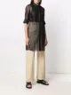 Jil Sander long sheer silk shirt