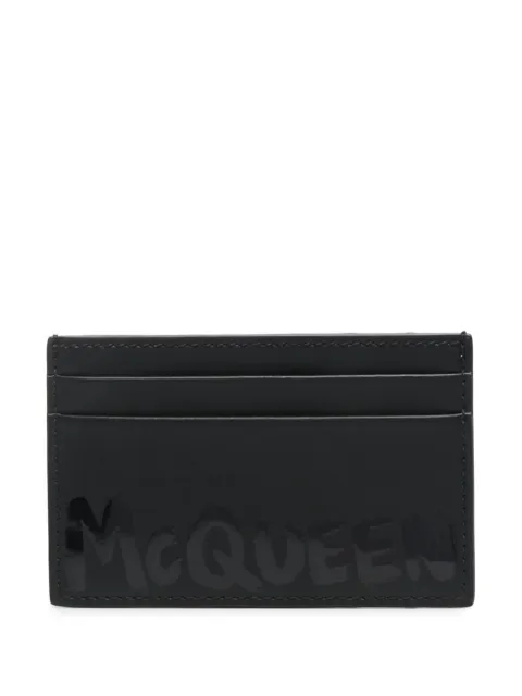 Alexander McQueen porte-cartes à logo imprimé