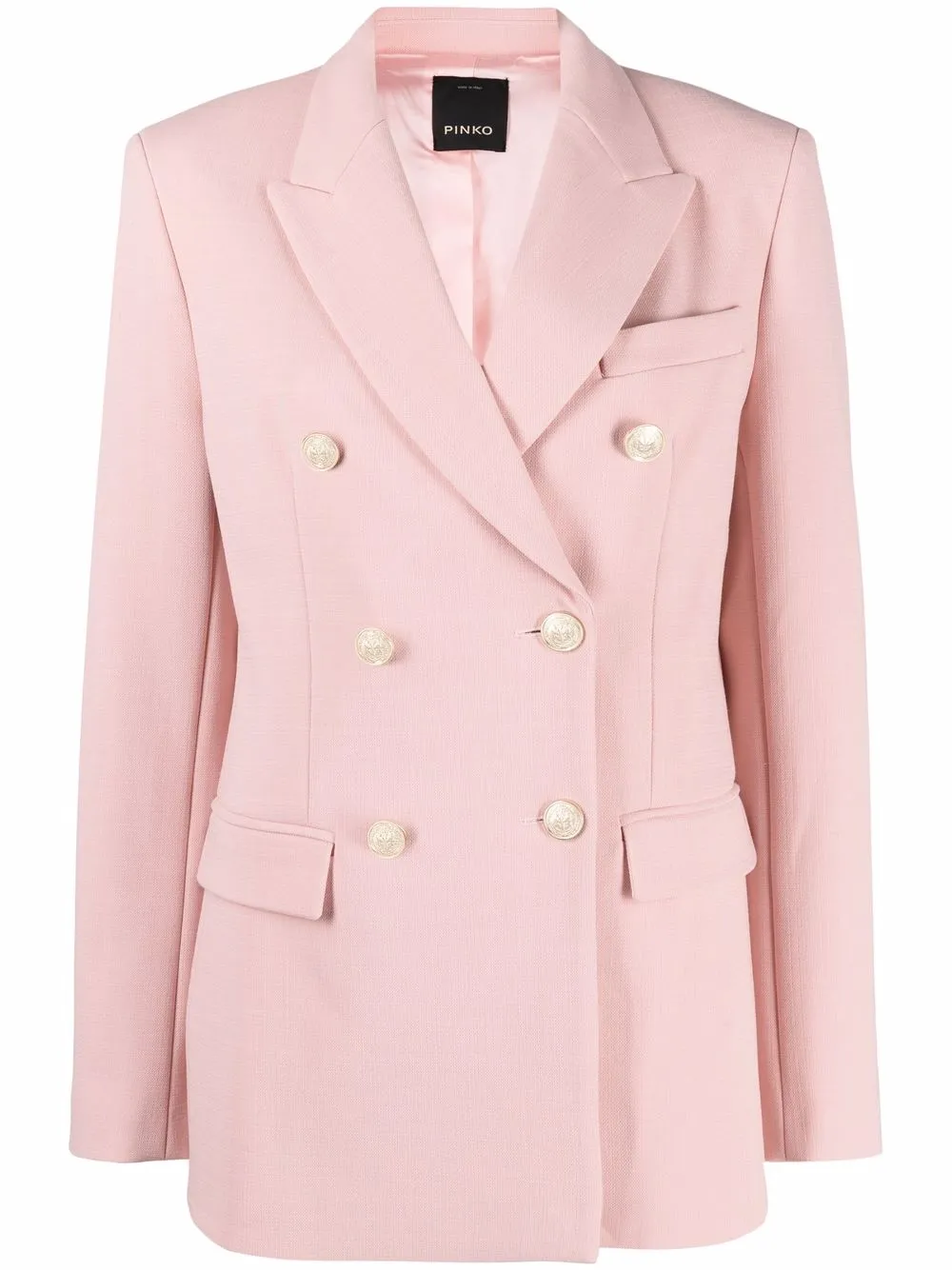 pink fitted jacket