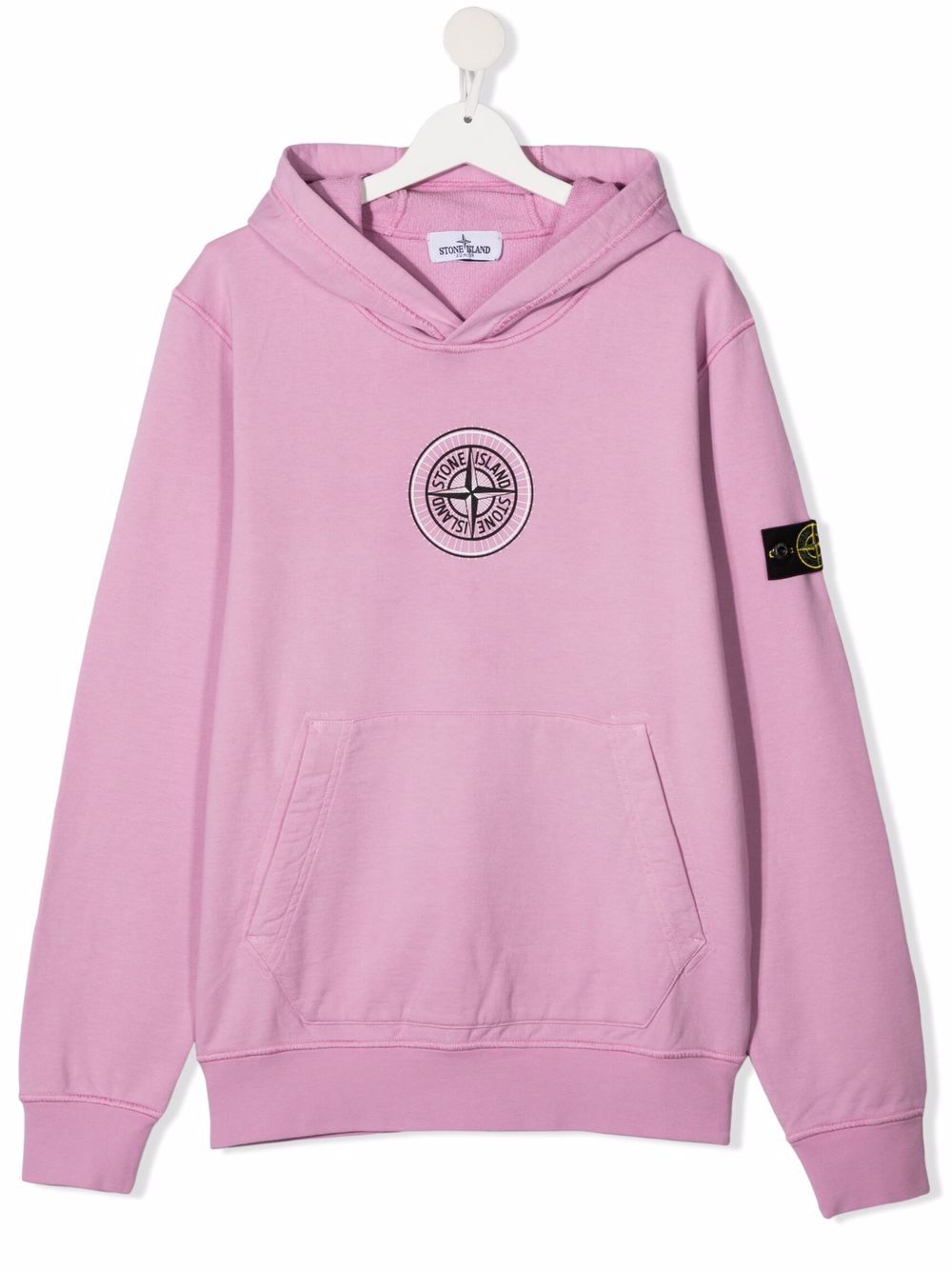 фото Stone island junior худи с графичным принтом