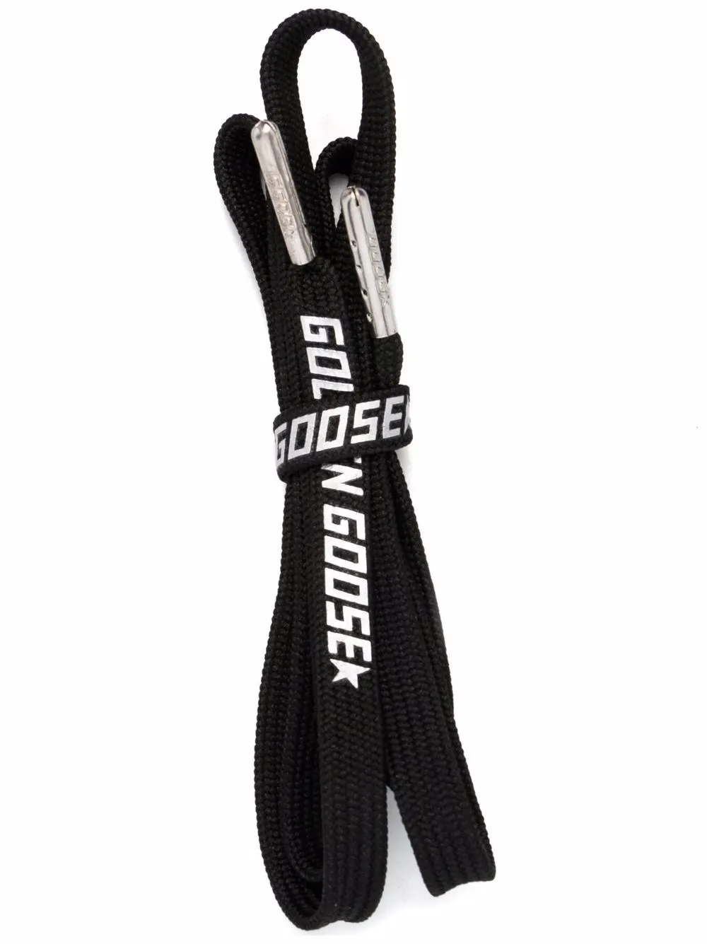 Golden Goose logo-print woven laces