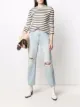 Image 2 of Slvrlake ripped detailing straight-legged cropped jeans