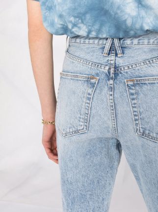 high-waisted skinny-legged jeans展示图