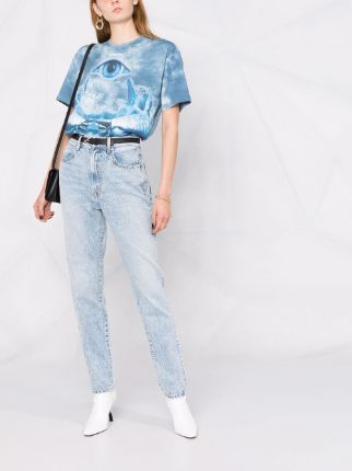 high-waisted skinny-legged jeans展示图