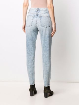 high-waisted skinny-legged jeans展示图