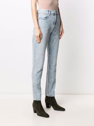 high-waisted skinny-legged jeans展示图