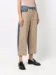 Alexander McQueen contrast-panel cropped jeans