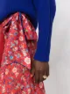Forte Forte falda con motivo floral y flecos