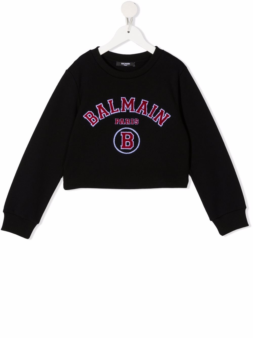 фото Balmain kids толстовка с вышитым логотипом