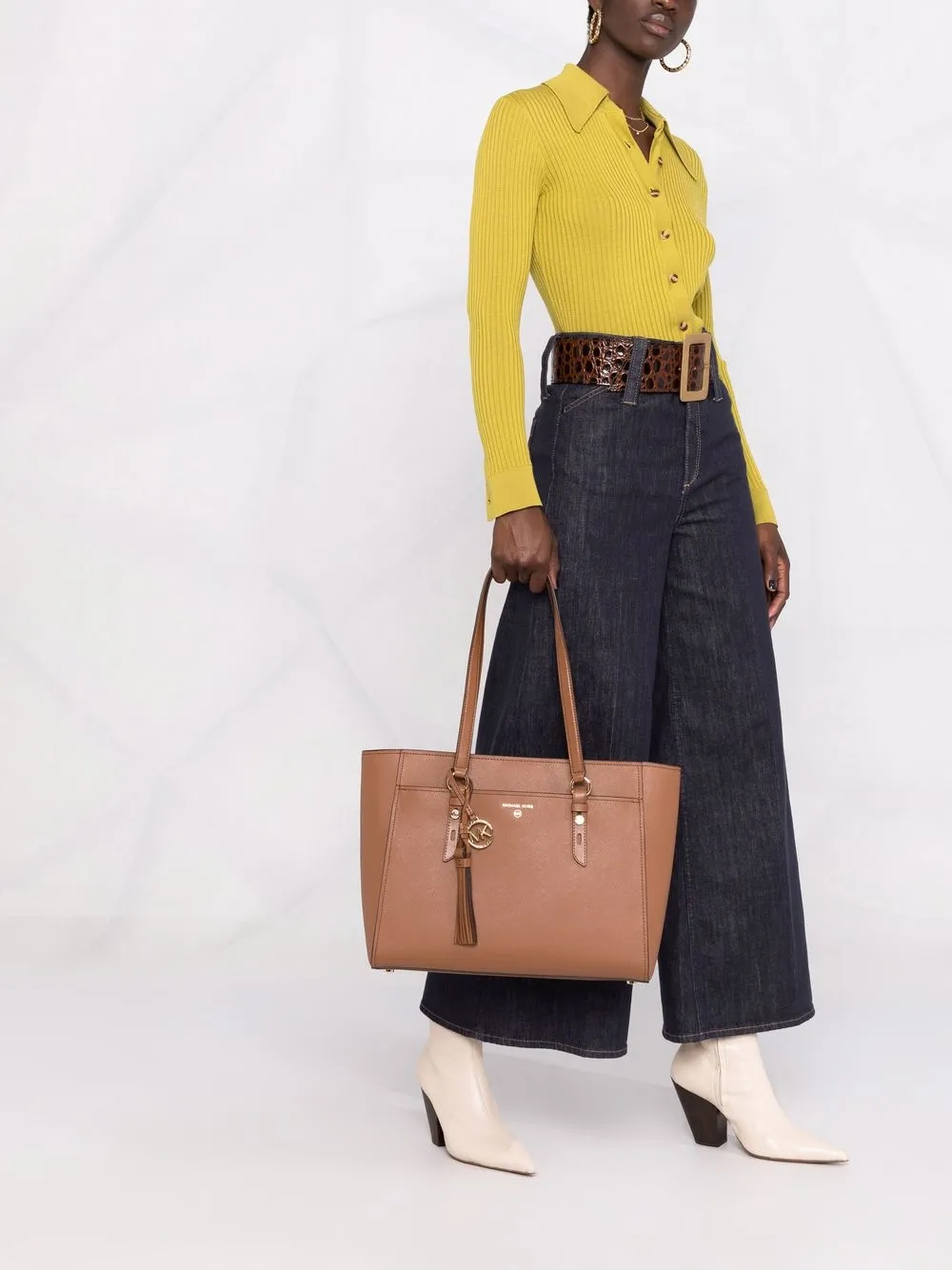 MICHAEL KORS SULLIVAN LEATHER TOTE BAG