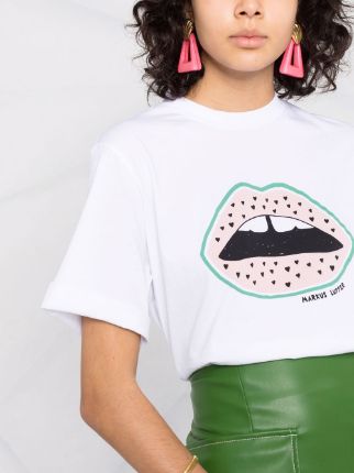 love heart lips T-shirt展示图