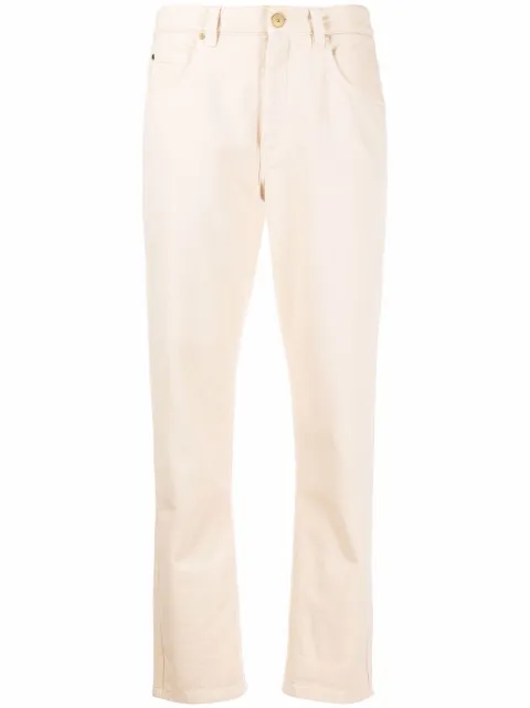 Brunello Cucinelli high-rise straight-leg jeans