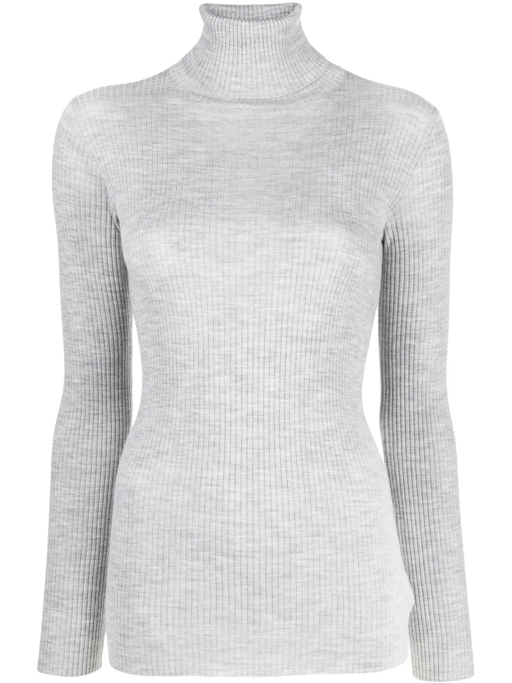 Brunello Cucinelli rib-knit wool roll neck sweater - Grey