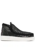 Mou Eskimo metallic leather ankle boots - Black