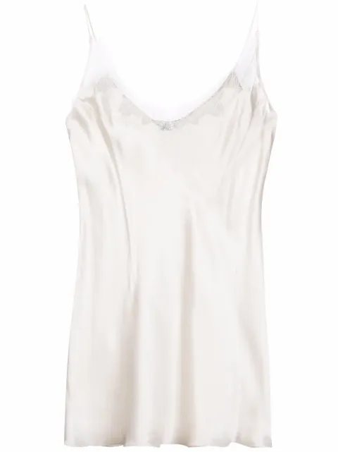 Carine Gilson V-neck silk babydoll dress