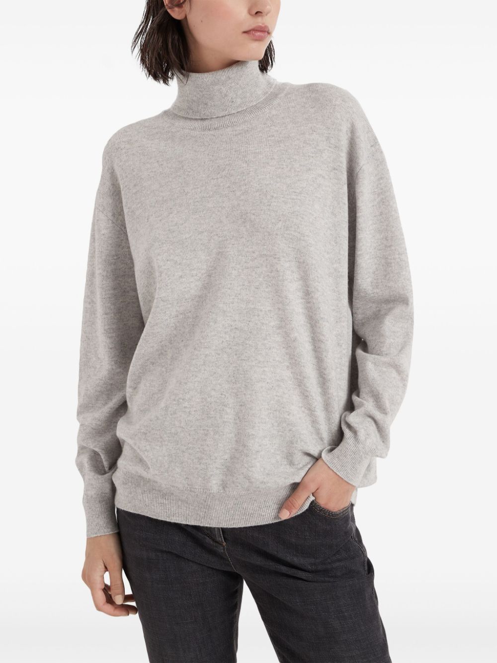 Brunello Cucinelli roll neck cashmere jumper Women