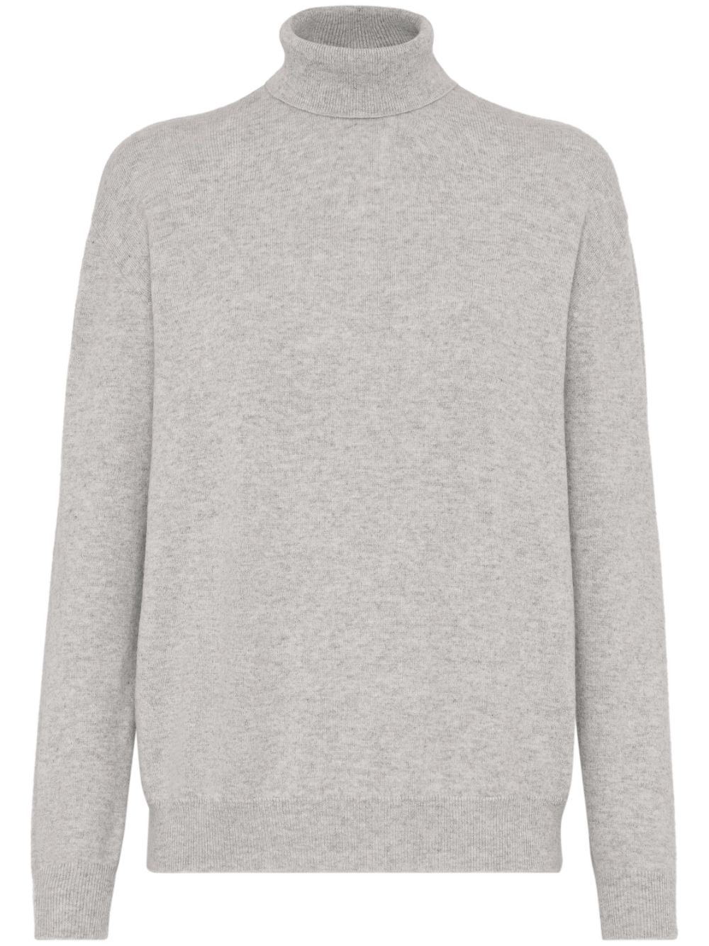 Brunello Cucinelli roll neck cashmere jumper - Grey