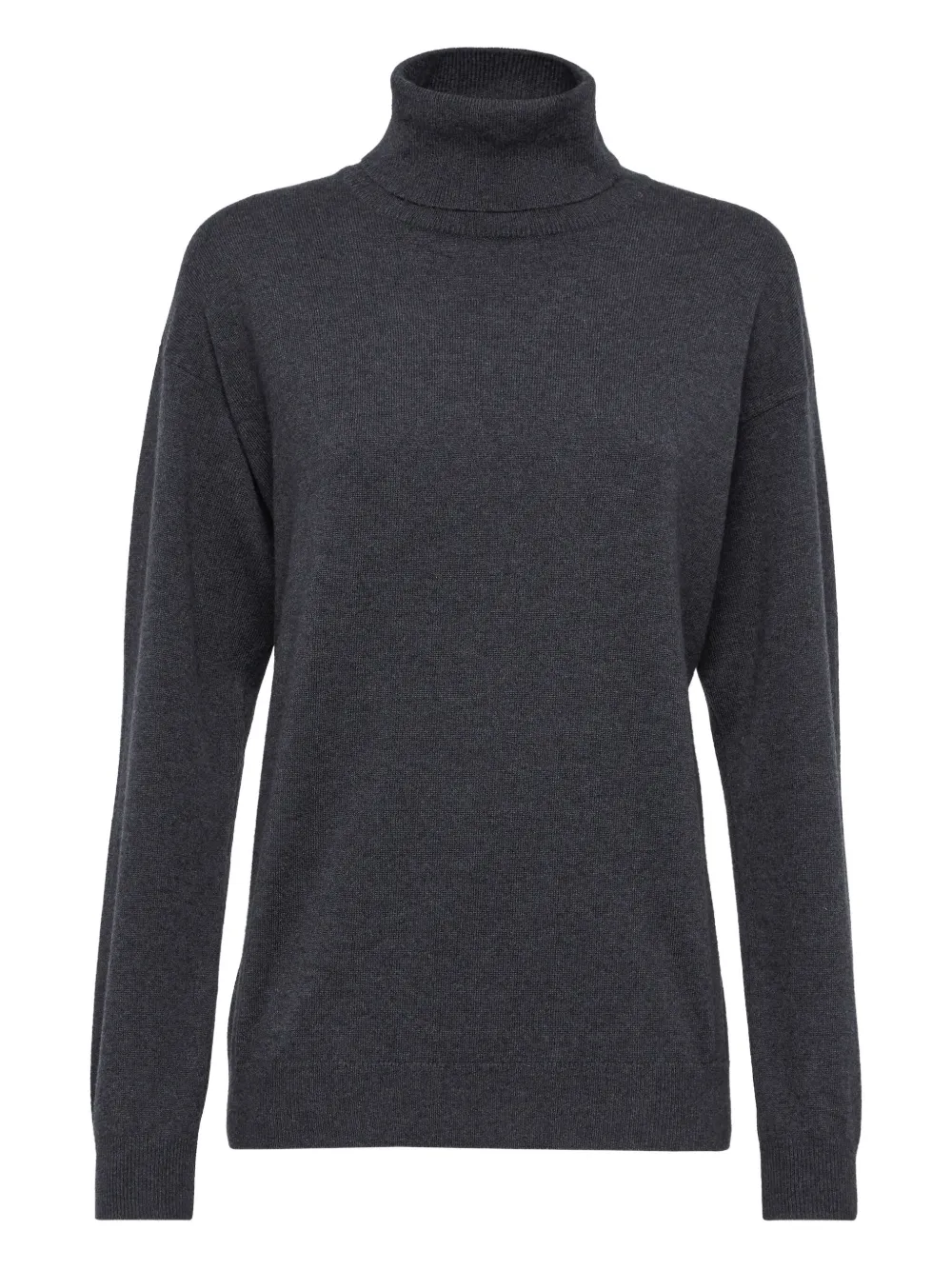 Brunello Cucinelli roll-neck cashmere sweater | Grey | Image 1