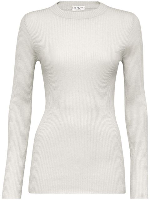 Brunello Cucinelli fine-knit long-sleeved top Women