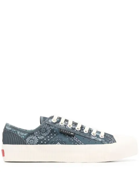 Superga на платформе с принтом