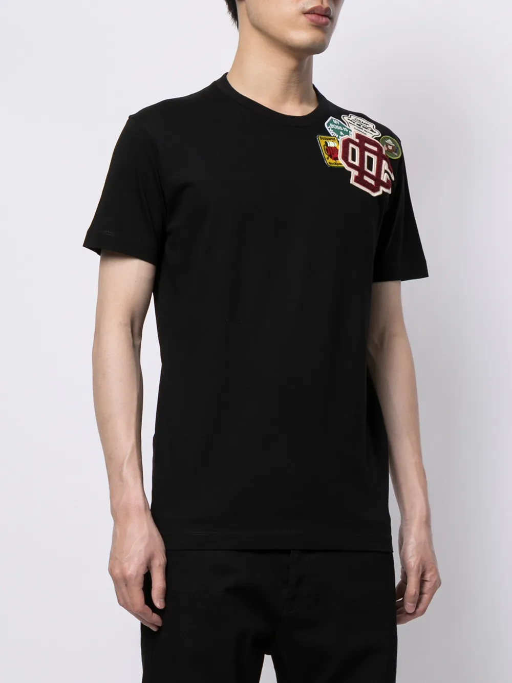 фото Dsquared2 футболка с нашивкой-логотипом