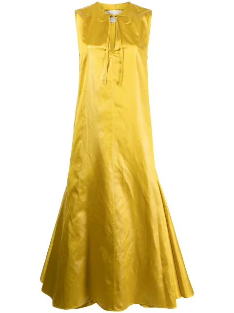 Jil Sander sleeveless flared dress