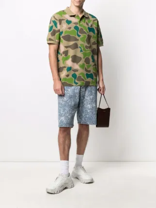 camouflage-print polo shirt展示图