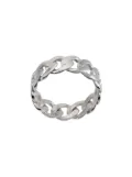 Nialaya Jewelry chain-link band ring - Silver