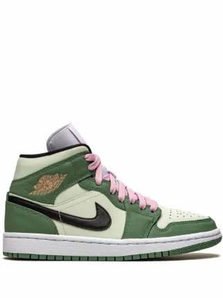 jordan 1 black green pink