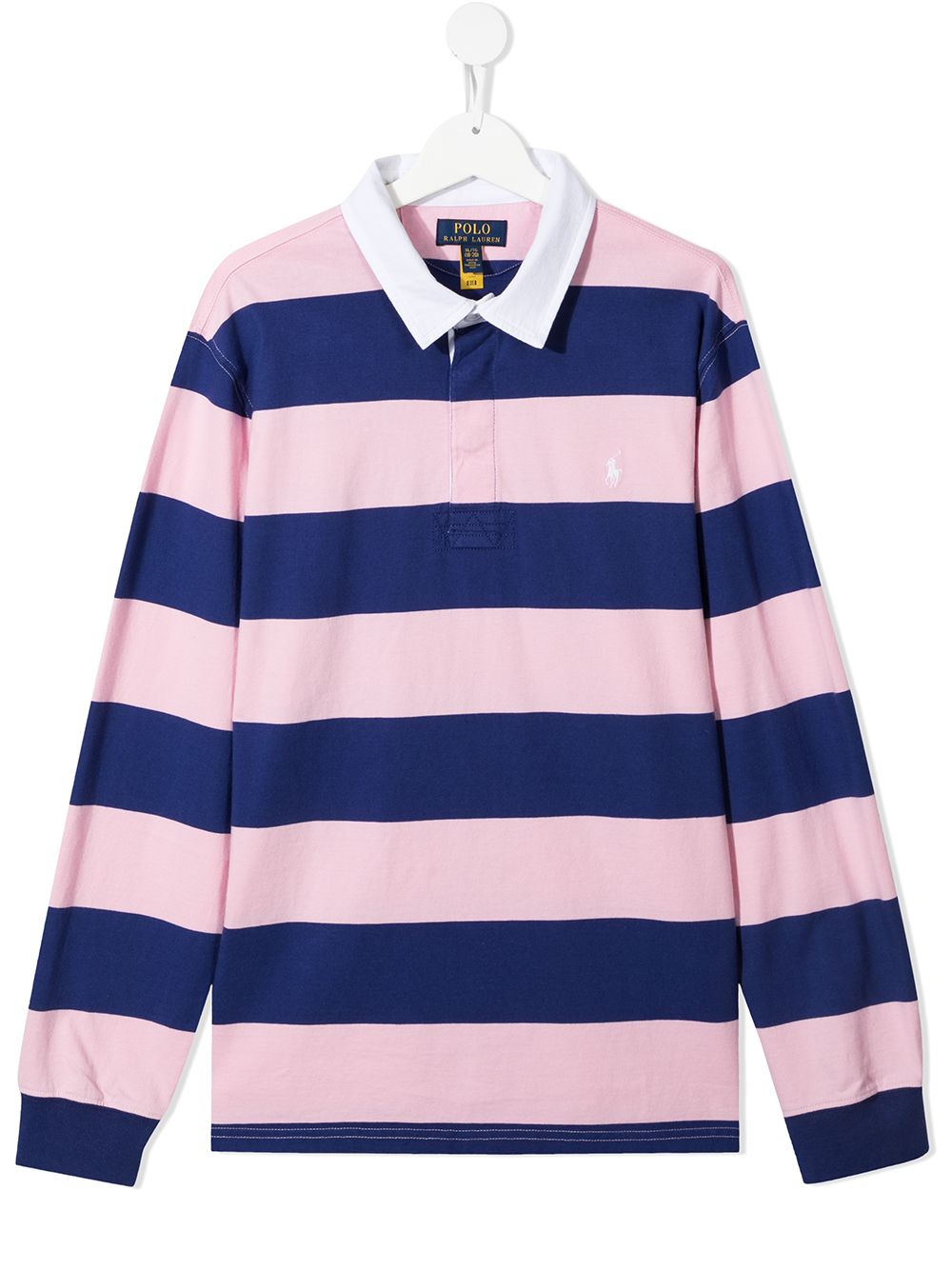 фото Ralph lauren kids полосатая рубашка-регби polo pony